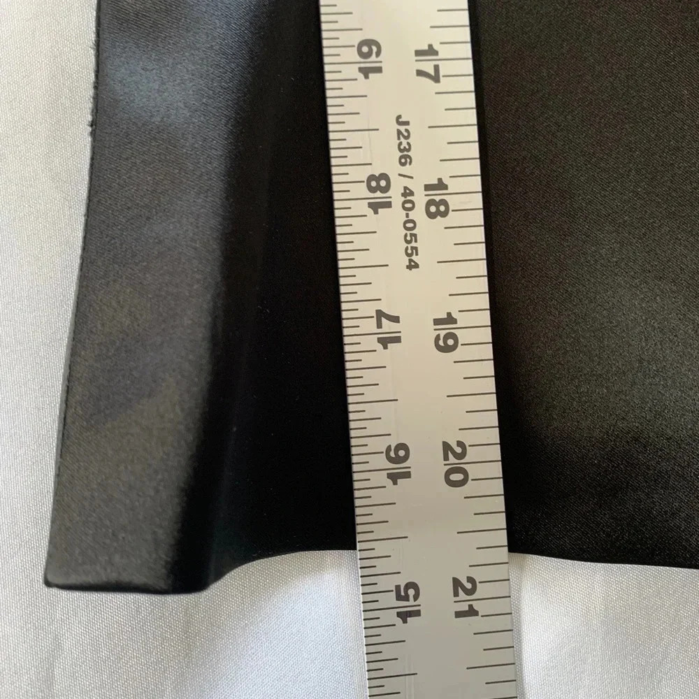 🩵Martinelli Black Satin Blouse (size 44 ITL) Holidays Black Tie Formal - Picture 8 of 16